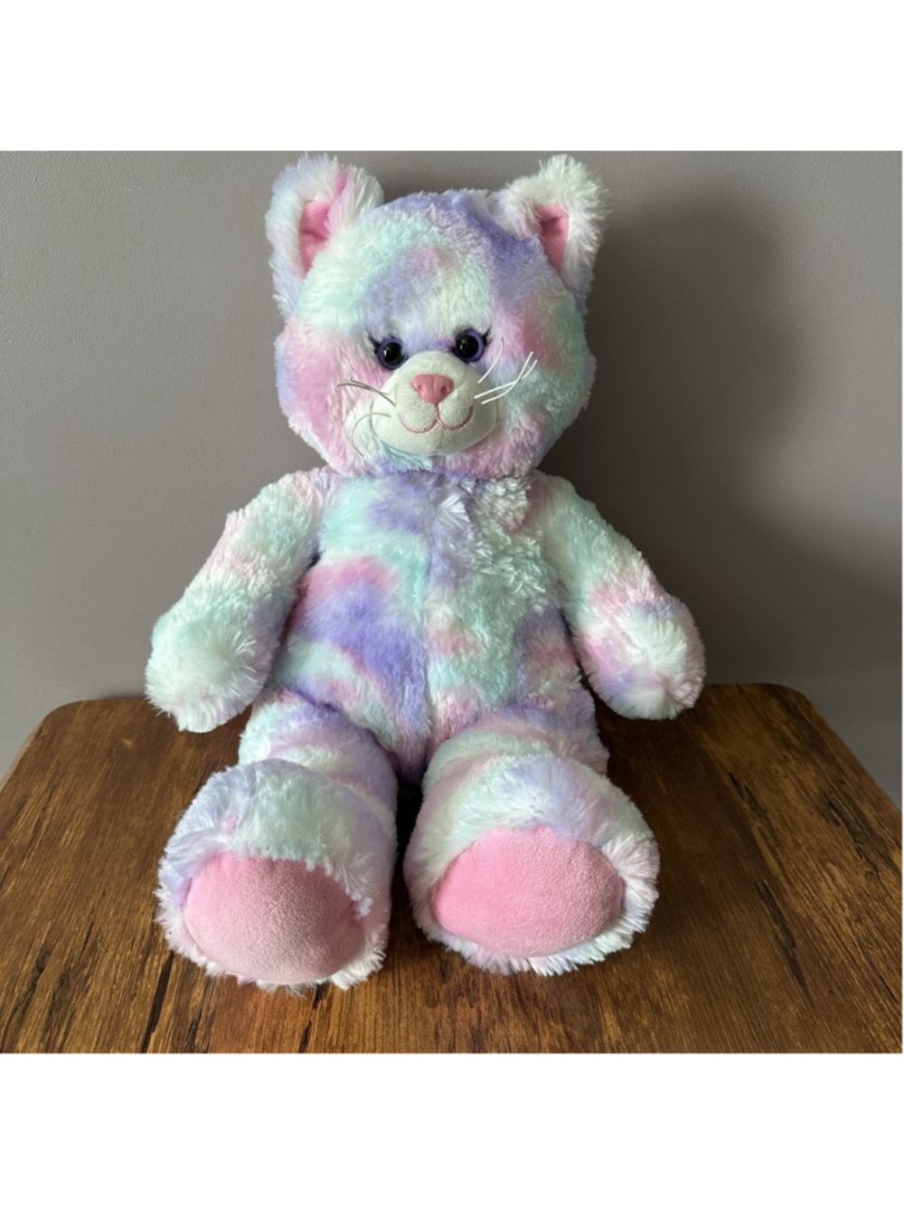 Build-A-Bear Workshop Pastel Kitty Swirl Medium Plush Stuffed Animal. 2021